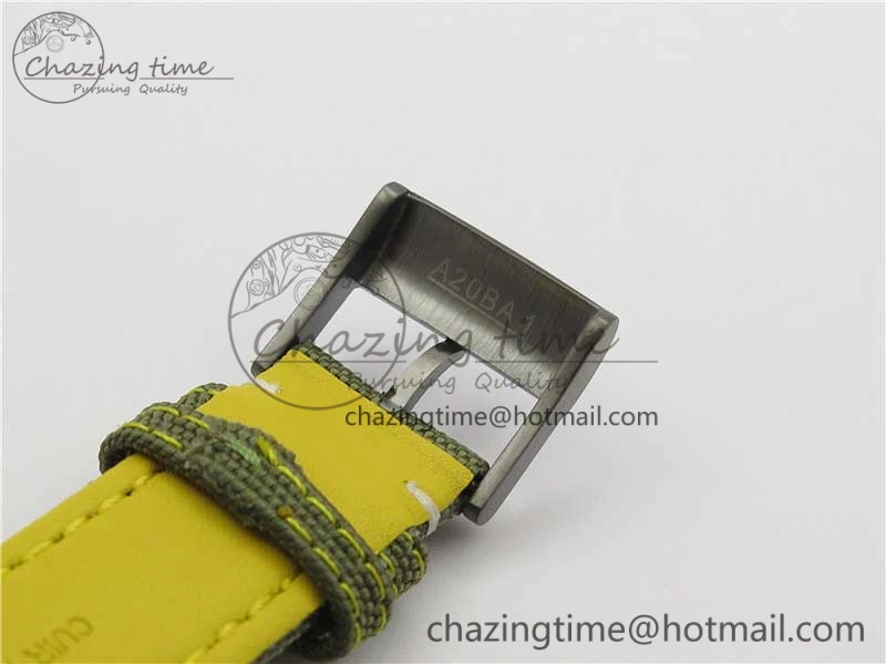 Compact Avenger Bandit V13317 Titanium DLC B50 Best Edition Green Dial on Green Nylon Strap A 5570