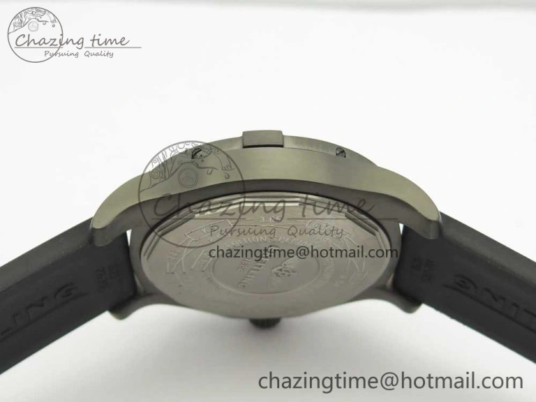 Avenger BlackBird 44mm DLC GF 1:1 Best Edition Titanium Case Black Dial on Black Rubber Strap A2824 V4 (Free Box) Popular 5607
