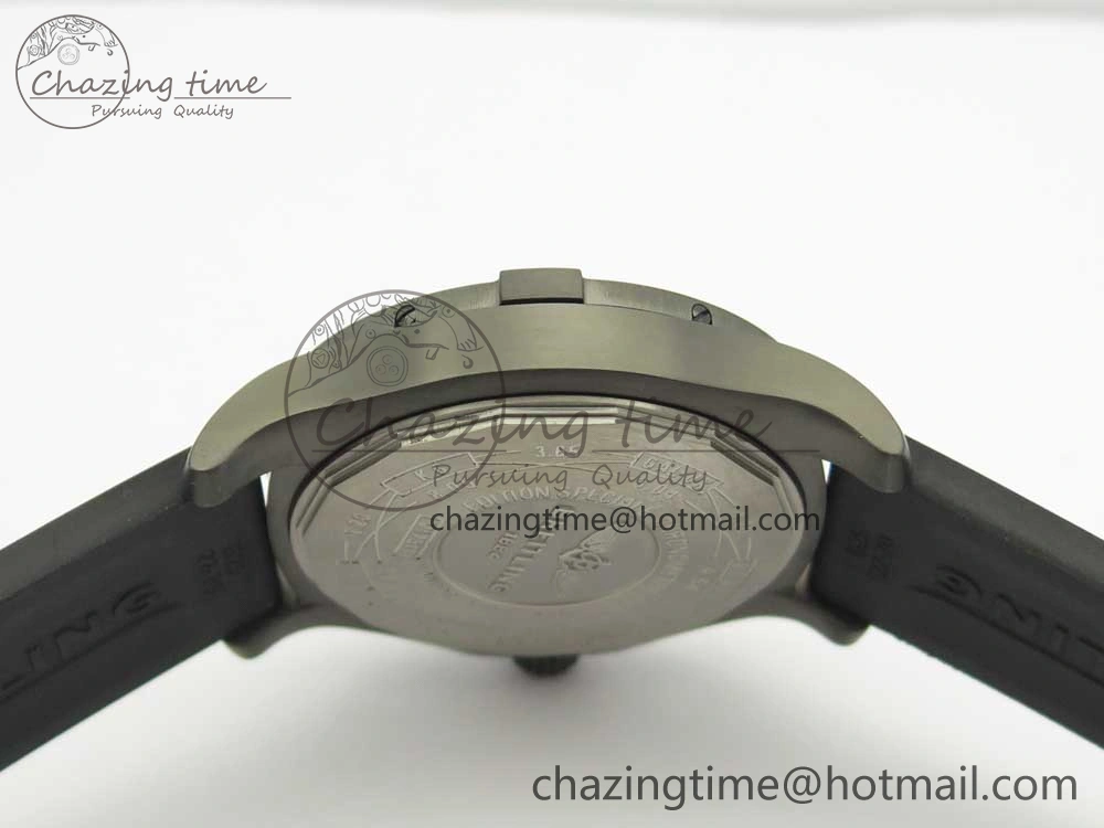Avenger BlackBird 44mm DLC GF 1:1 Best Edition Titanium Case Black Dial on Black Rubber Strap A2824 V4 (Free Box) Popular 5607