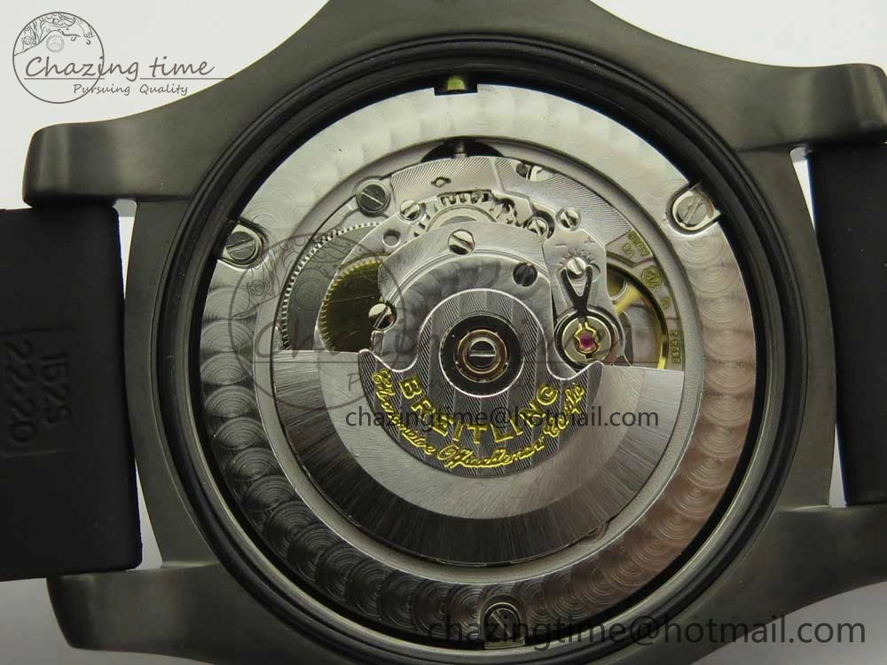 Avenger BlackBird 44mm DLC GF 1:1 Best Edition Titanium Case Black Dial on Black Rubber Strap A2824 V4 (Free Box) Popular 5607
