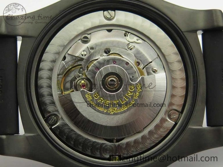 Avenger BlackBird 44mm DLC GF 1:1 Best Edition Titanium Case Black Dial on Black Rubber Strap A2824 V4 (Free Box) Popular 5607
