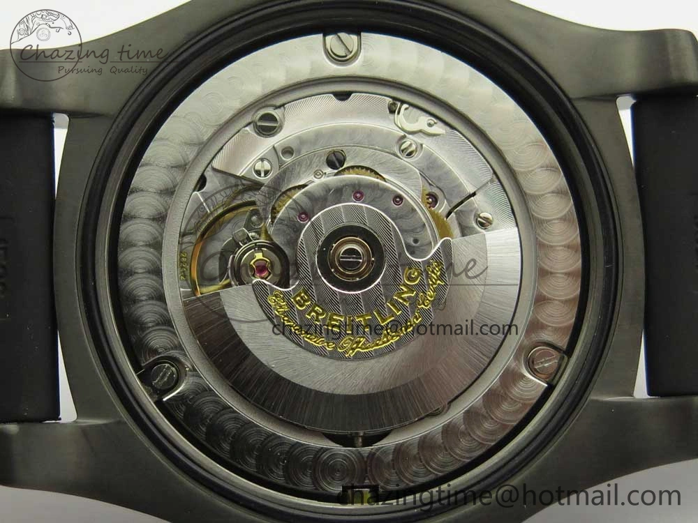 Avenger BlackBird 44mm DLC GF 1:1 Best Edition Titanium Case Black Dial on Black Rubber Strap A2824 V4 (Free Box) Popular 5607