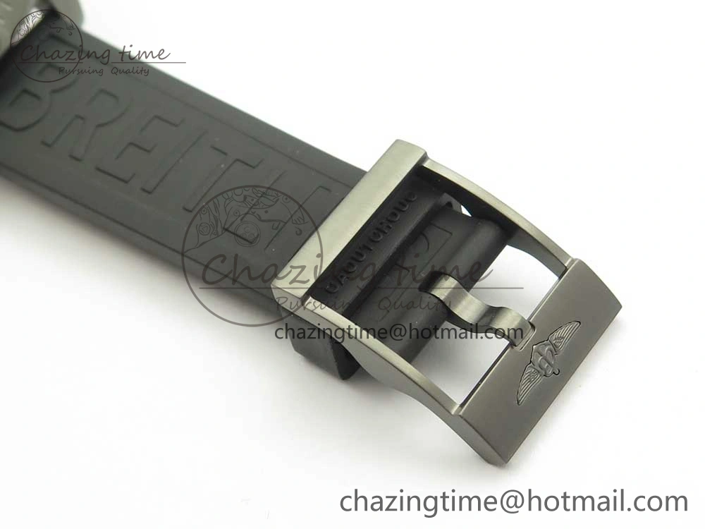 Avenger BlackBird 44mm DLC GF 1:1 Best Edition Titanium Case Black Dial on Black Rubber Strap A2824 V4 (Free Box) Popular 5607