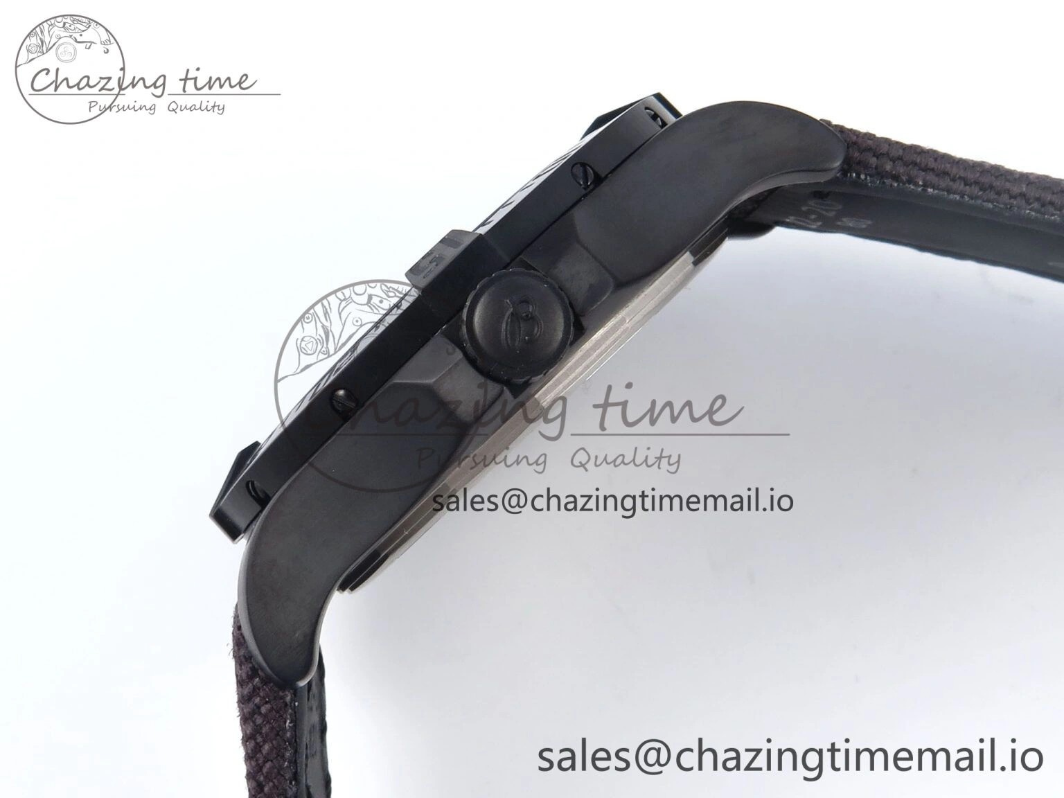 AllSeason Avenger BlackBird 44mm TF 1:1 Best Edition Black Dial on Black Nylon Strap A 5433