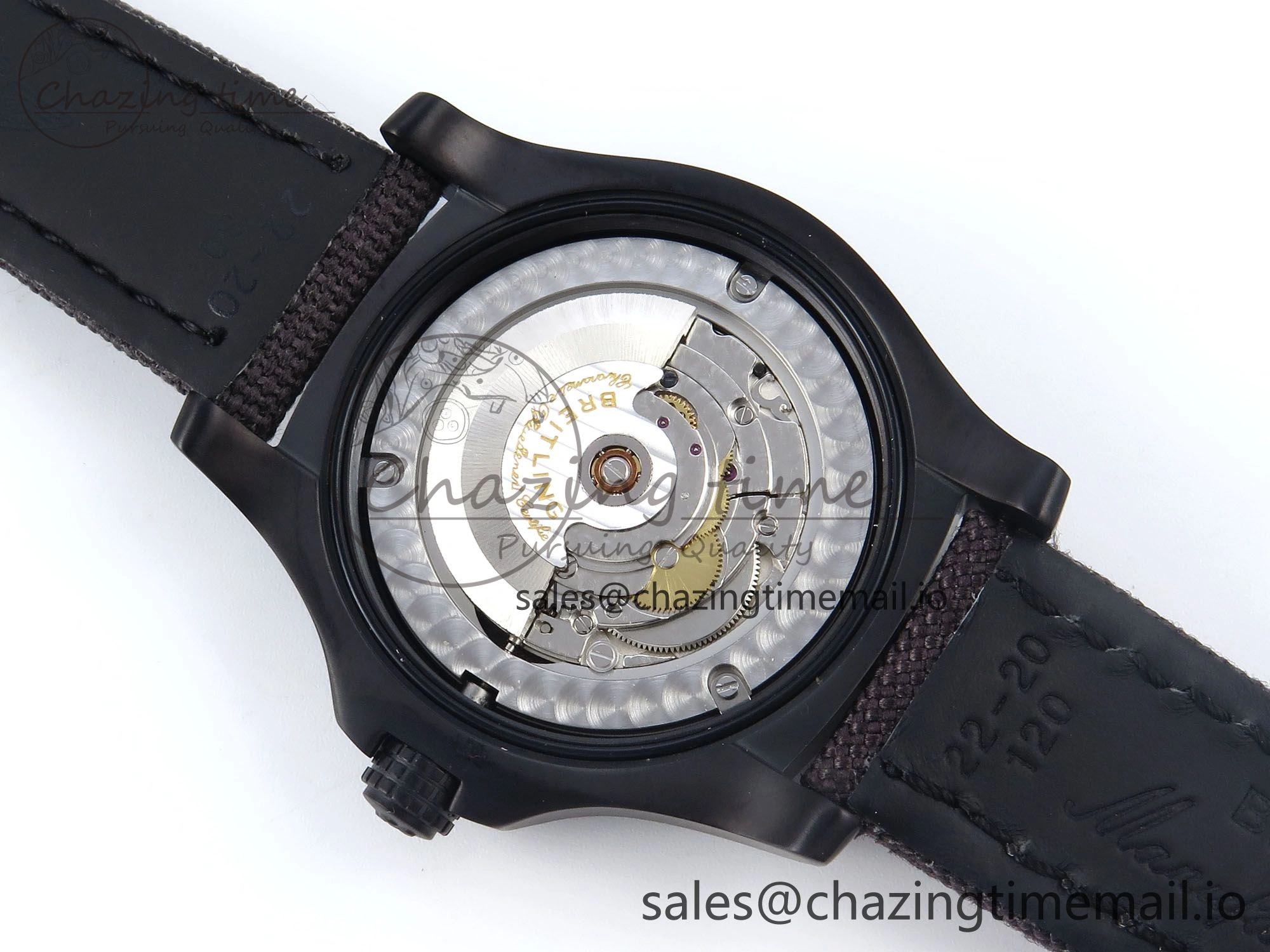 AllSeason Avenger BlackBird 44mm TF 1:1 Best Edition Black Dial on Black Nylon Strap A 5433