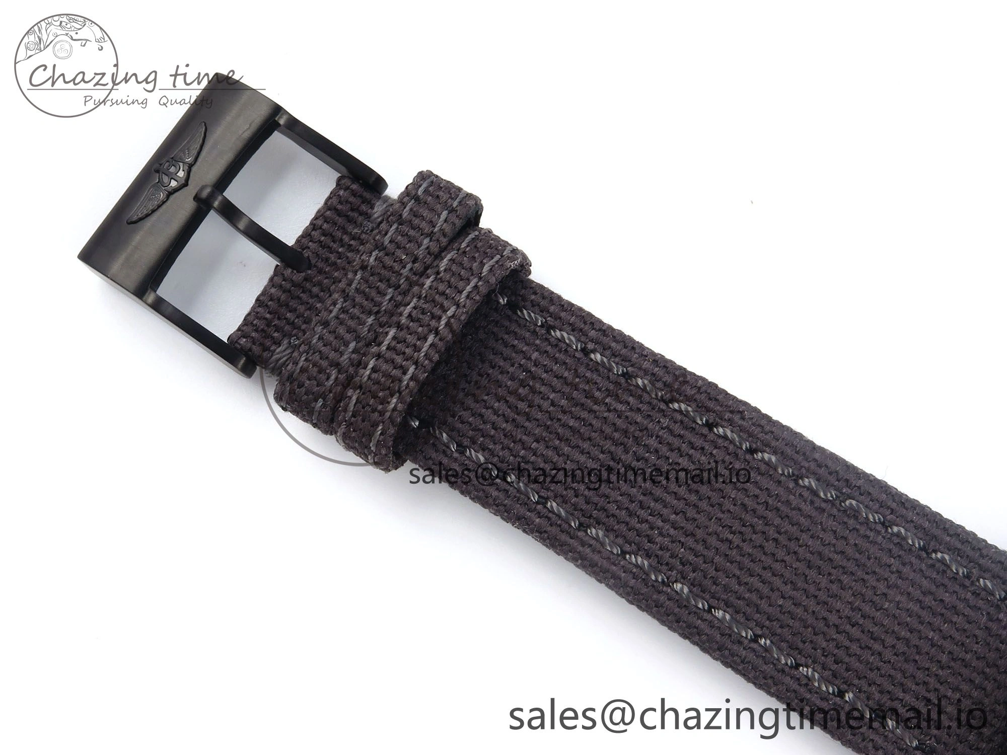AllSeason Avenger BlackBird 44mm TF 1:1 Best Edition Black Dial on Black Nylon Strap A 5433
