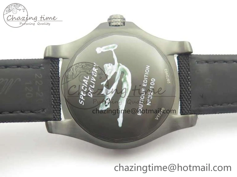 GoAnywhere Avenger Blackbird V17310 DLC GF 1:1 Best Edition Black Textured Dial On Nylon Strap A 5640