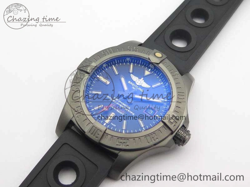 Avenger Blackbird V17311 DLC GF 1:1 Best Edition Black Dial On Rubber Strap A2824 V Durable 5710