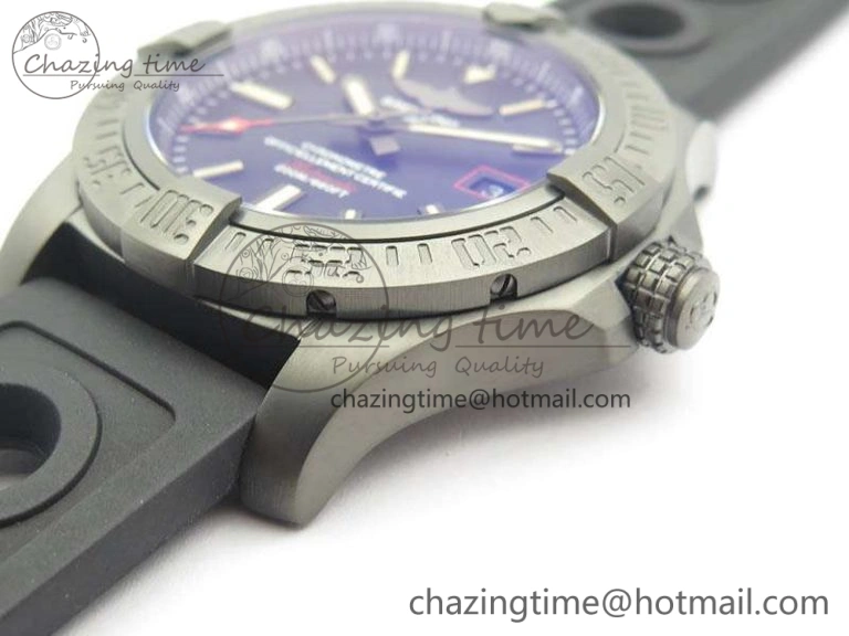 Avenger Blackbird V17311 DLC GF 1:1 Best Edition Black Dial On Rubber Strap A2824 V Durable 5710