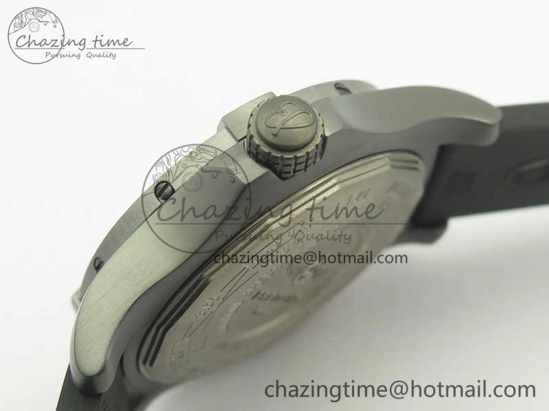 Effortless Avenger Blackbird V17311 Ti DLC 1:1 Best Edition Black CF Dial on Rubber Strap A 5606