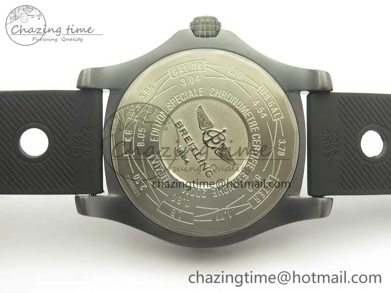 Effortless Avenger Blackbird V17311 Ti DLC 1:1 Best Edition Black CF Dial on Rubber Strap A 5606