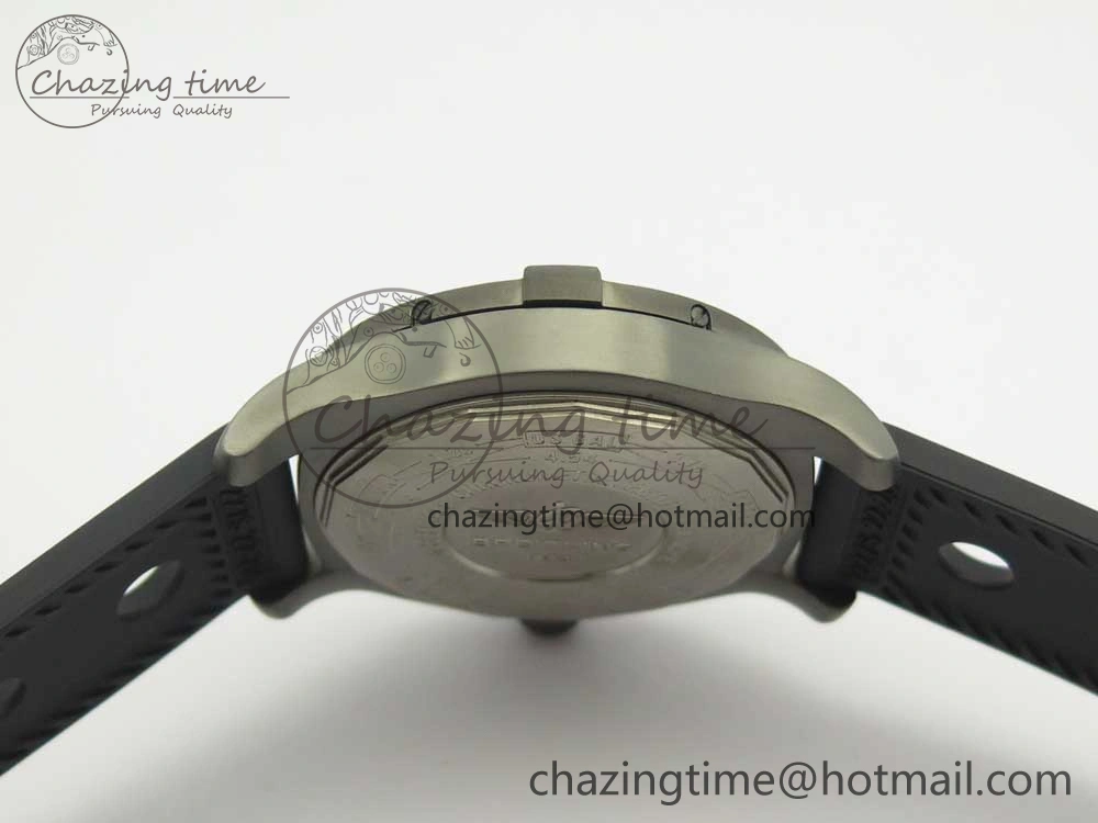 Avenger Blackbird V17311 Ti DLC 1:1 Best Edition Black Dial Diamonds Bezel on Rubber Strap A EasyMatch 5605