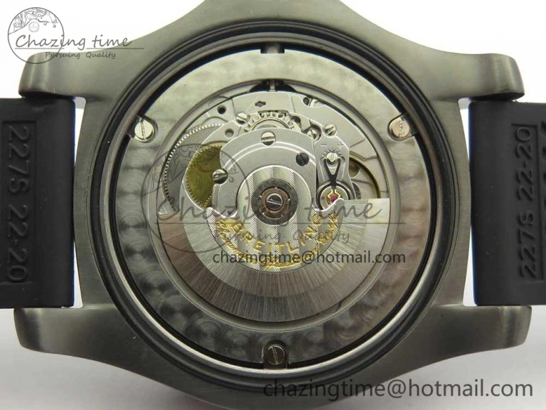 Avenger Blackbird V17311 Ti DLC 1:1 Best Edition Black Dial Diamonds Bezel on Rubber Strap A EasyMatch 5605