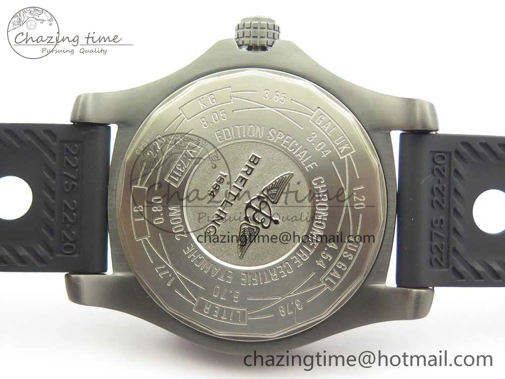 Avenger Blackbird V17311 Ti DLC 1:1 Best Edition Black Dial Diamonds Bezel on Rubber Strap A EasyMatch 5605