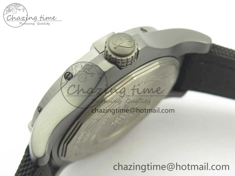 Original Avenger Blackbird V17311 Ti DLC 1:1 Best Edition Black Dial on Nylon Strap A 5608
