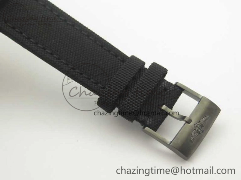 Original Avenger Blackbird V17311 Ti DLC 1:1 Best Edition Black Dial on Nylon Strap A 5608