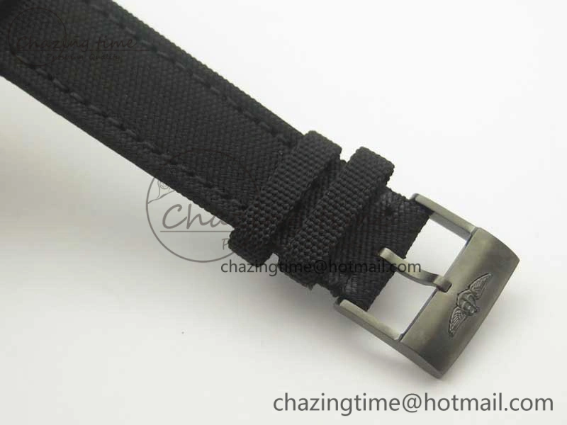 Original Avenger Blackbird V17311 Ti DLC 1:1 Best Edition Black Dial on Nylon Strap A 5608