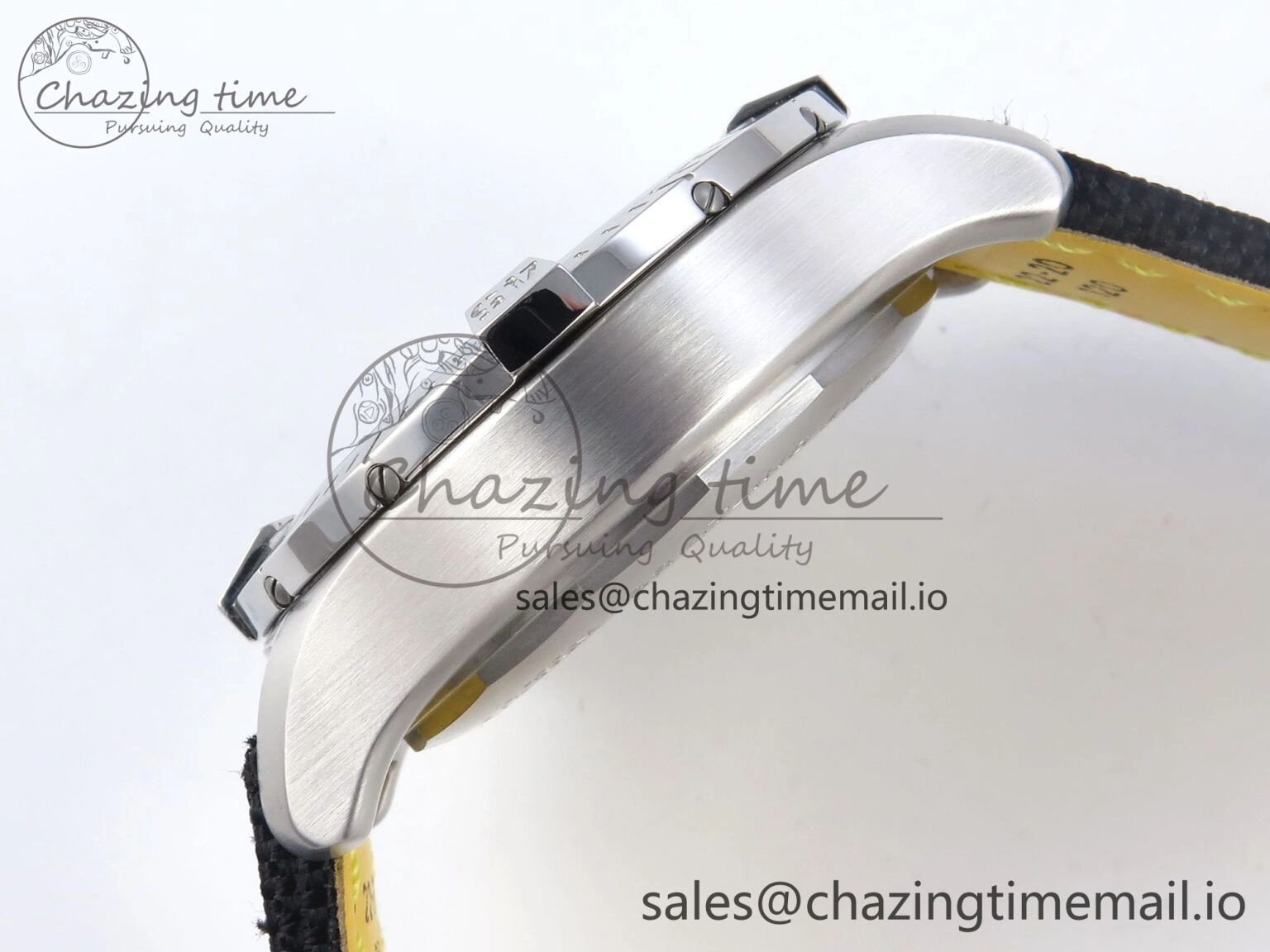 Avenger Chrono 45mm SS TF 1:1 Best Edition Black Dial on Black Nylon Strap A AllSeason 5430