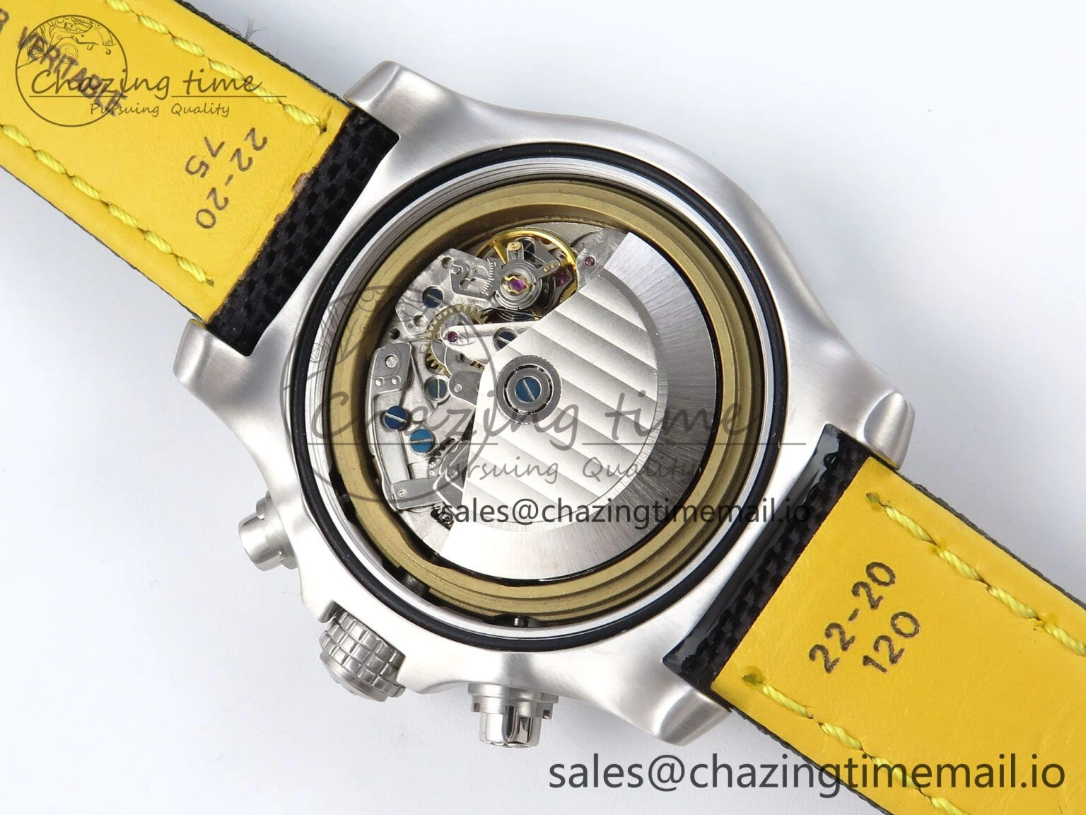 Avenger Chrono 45mm SS TF 1:1 Best Edition Black Dial on Black Nylon Strap A AllSeason 5430