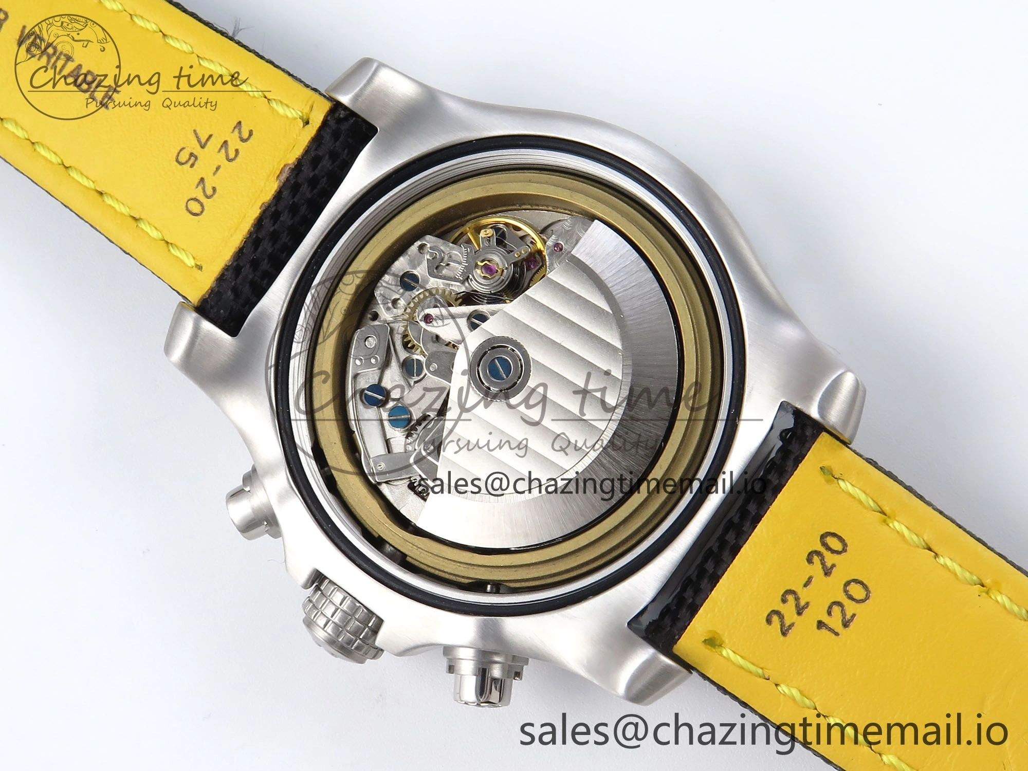 Avenger Chrono 45mm SS TF 1:1 Best Edition Black Dial on Black Nylon Strap A AllSeason 5430