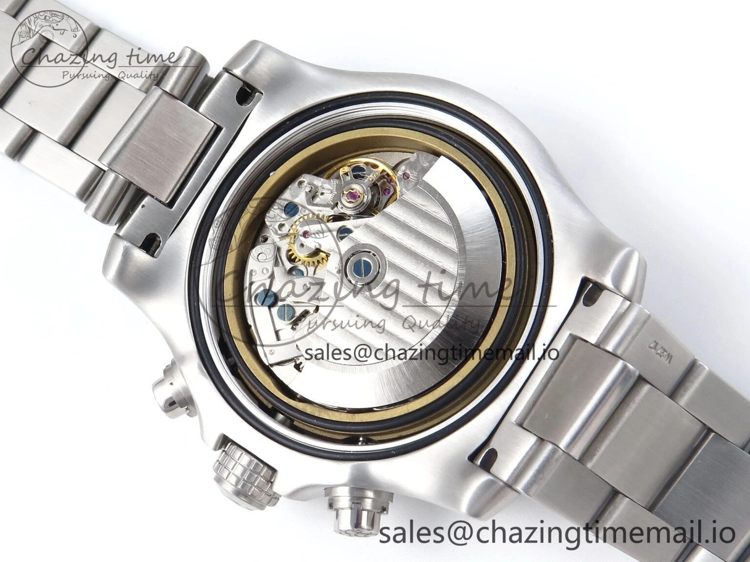 Avenger Chrono 45mm SS TF 1:1 Best Edition Black Dial on SS Bracelet A WellDesigned 5435