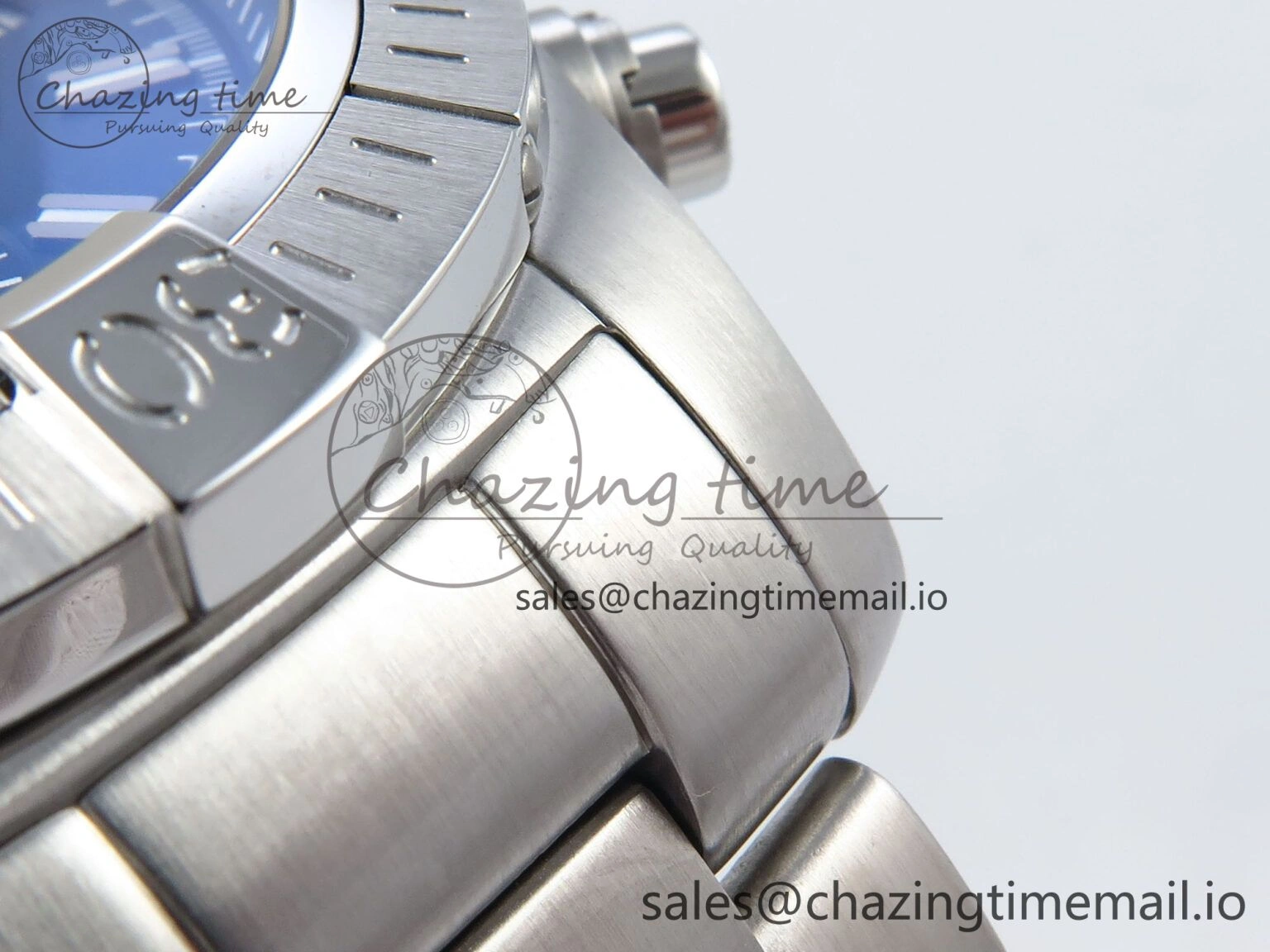 Avenger Chrono 45mm SS TF 1:1 Best Edition Blue Dial on SS Bracelet A GoodFit 5436