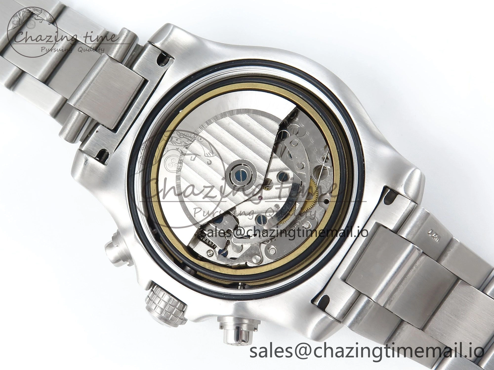 Avenger Chrono 45mm SS TF 1:1 Best Edition Blue Dial on SS Bracelet A GoodFit 5436