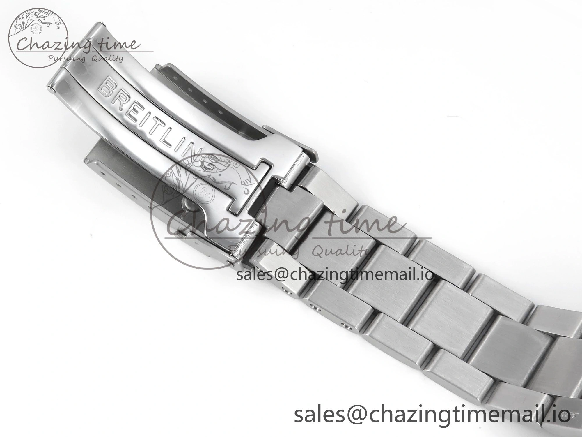 Avenger Chrono 45mm SS TF 1:1 Best Edition Blue Dial on SS Bracelet A GoodFit 5436