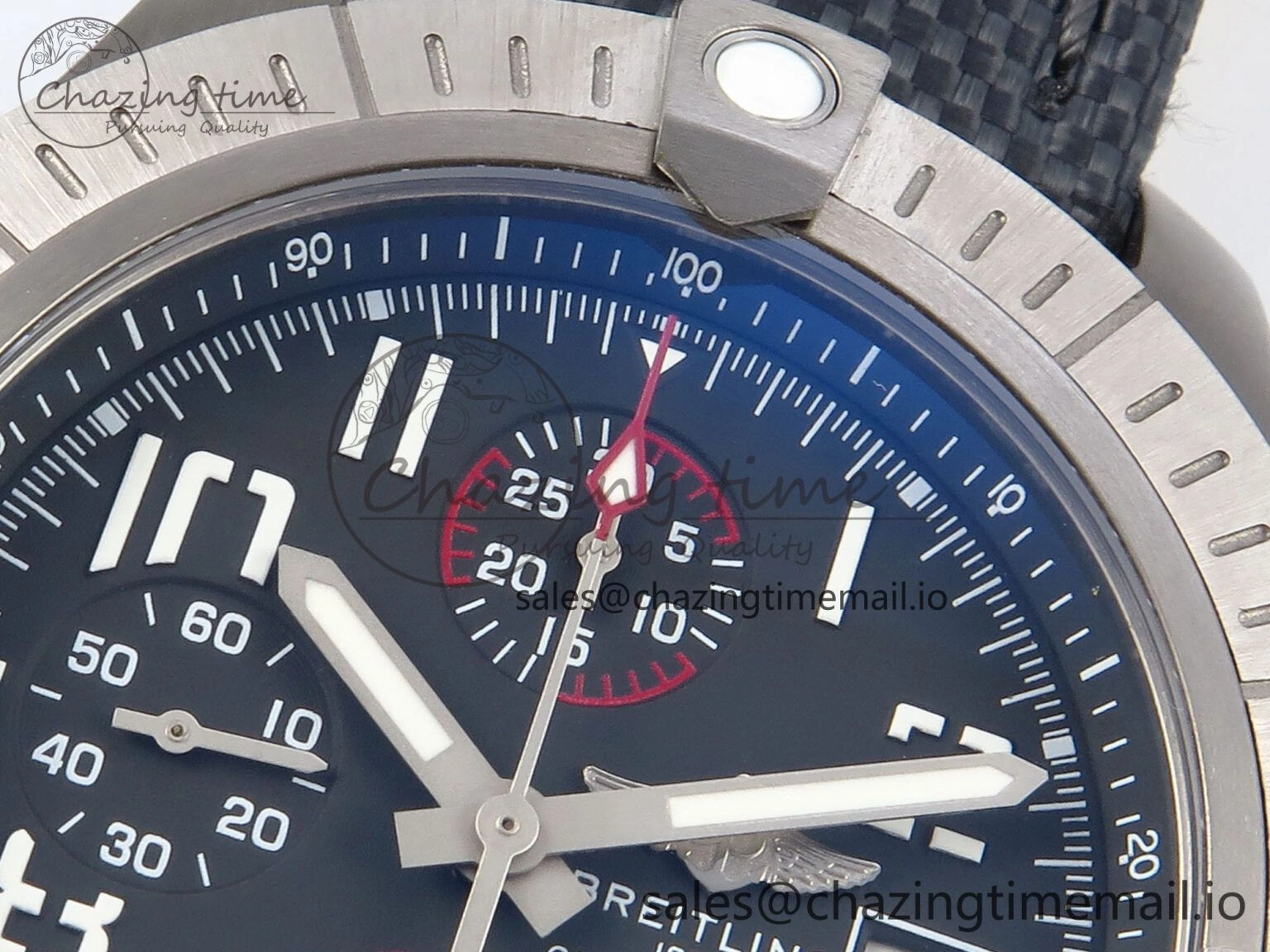 Vibrant Avenger Chrono 45mm TF 1:1 Best Edition Gray Dial on Gray Nylon Strap A 5432