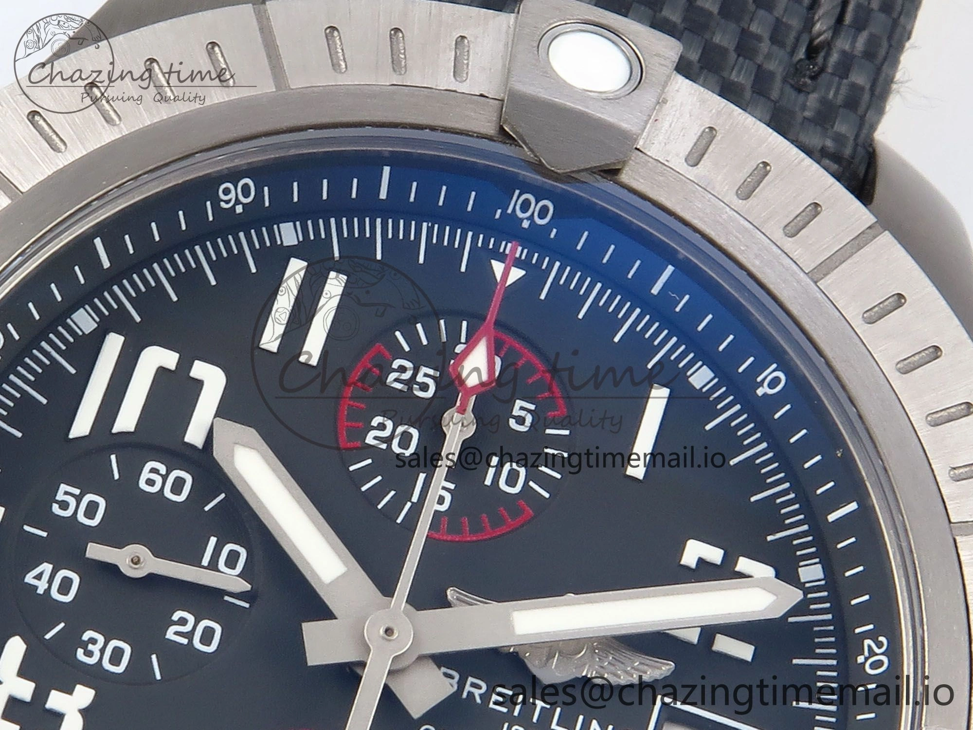 Vibrant Avenger Chrono 45mm TF 1:1 Best Edition Gray Dial on Gray Nylon Strap A 5432