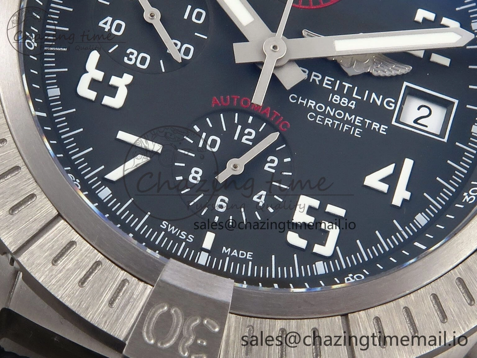 Vibrant Avenger Chrono 45mm TF 1:1 Best Edition Gray Dial on Gray Nylon Strap A 5432