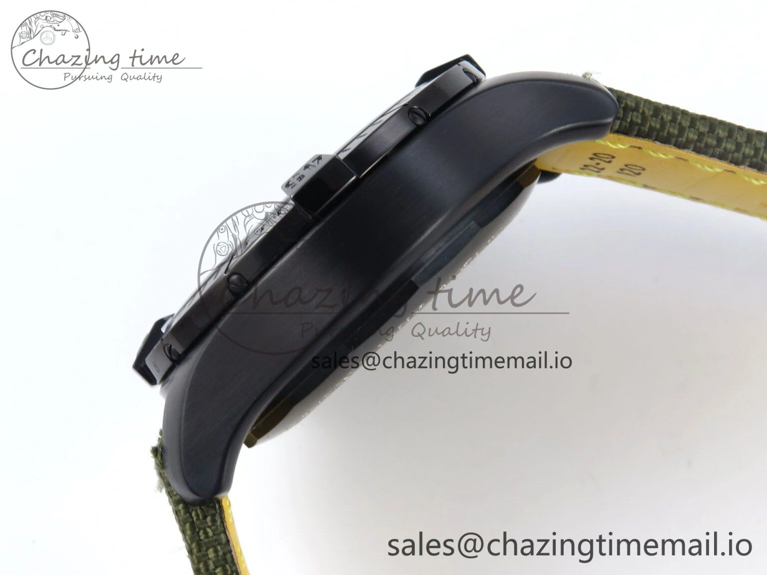 Avenger Chrono 45mm TF 1:1 Best Edition Green Dial on Green Nylon Strap A Seasonal 5434