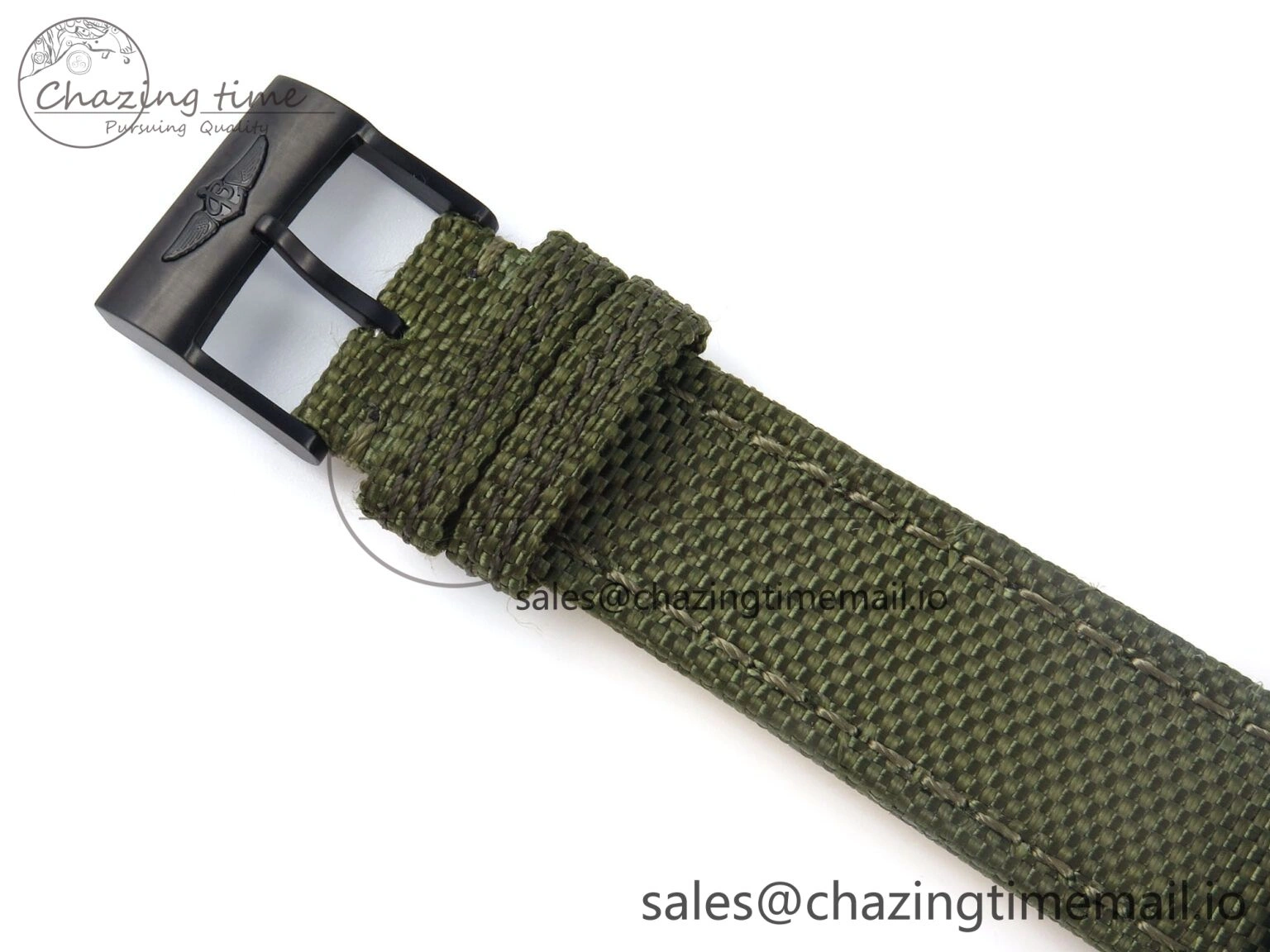 Avenger Chrono 45mm TF 1:1 Best Edition Green Dial on Green Nylon Strap A Seasonal 5434
