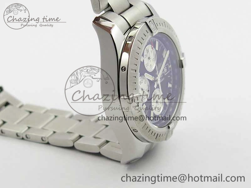 Avenger Chronograph 43mm SS B12F Best Edition Black Dial on SS Bracelet A Lightweight 5584
