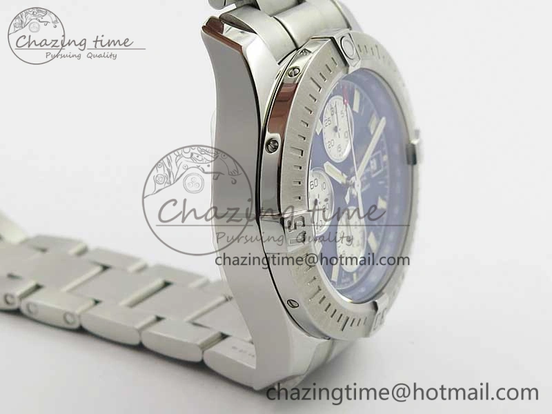 OdorResistant Avenger Chronograph 43mm SS B12F Best Edition Blue Dial on SS Bracelet A 5582
