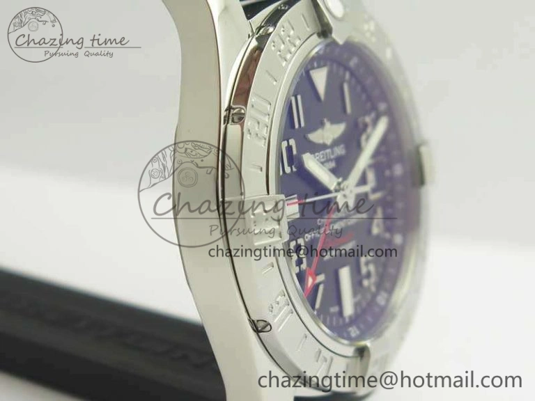 Avenger GMT A32390 SS GF 1:1 Best Edition Black Dial On Rubber Strap A UrbanStyle 5647