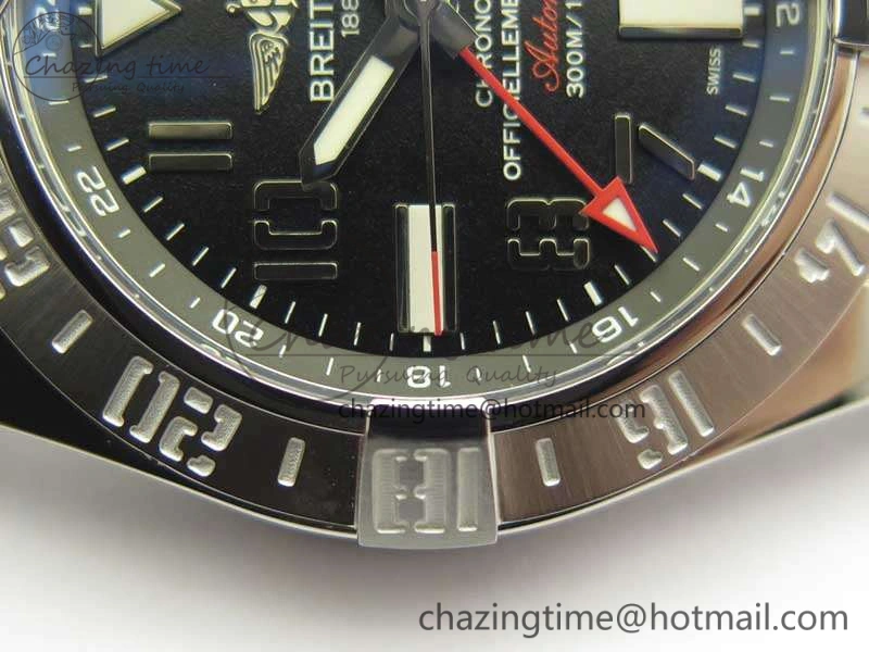 Avenger GMT A32390 SS GF 1:1 Best Edition Black Dial On Rubber Strap A UrbanStyle 5647