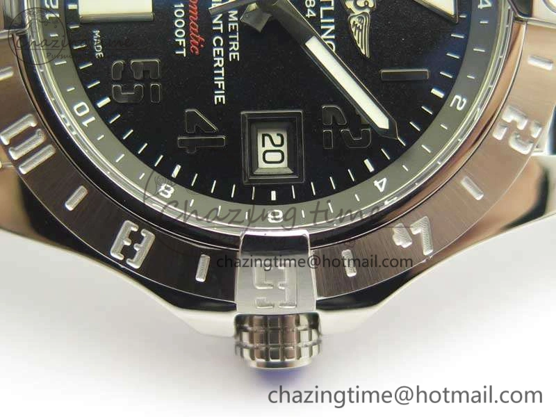 Avenger GMT A32390 SS GF 1:1 Best Edition Black Dial On Rubber Strap A UrbanStyle 5647