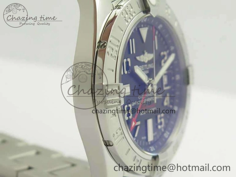 Avenger GMT A32390 SS GF 1:1 Best Edition Black Dial On SS Bracelet A MoistureWicking 5649