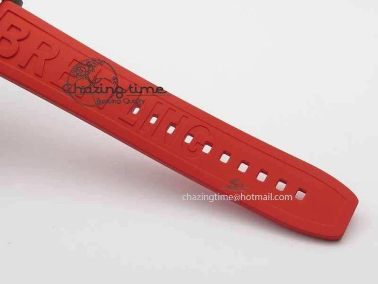 Avenger GMT DLC GF Best Edition Black Forged Carbon Dial On Red Rubber Strap A Premium 5720
