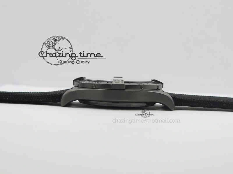Avenger GMT DLC GF Best Edition Black Sticks Marker Dial On Nylon Strap A Upgraded 5735