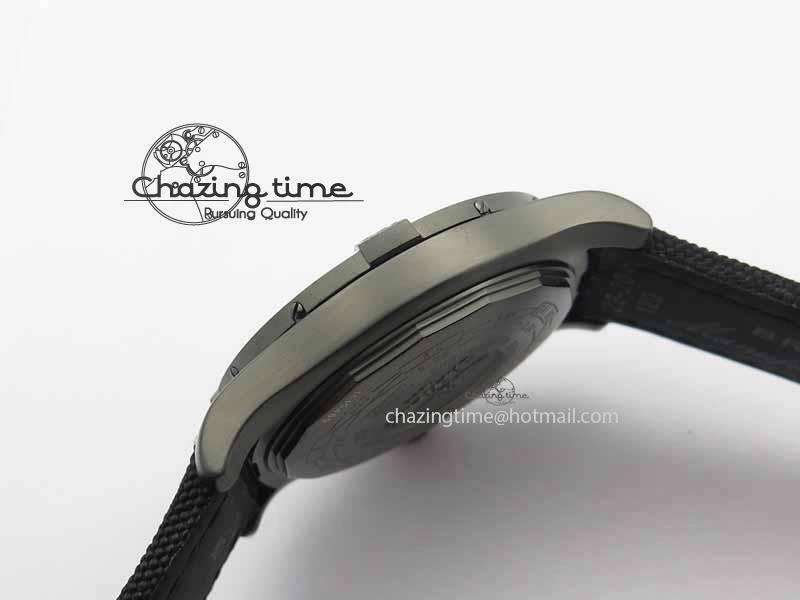 Avenger GMT DLC GF Best Edition Black Sticks Marker Dial On Nylon Strap A Upgraded 5735