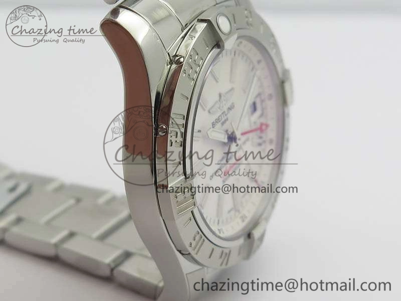 Avenger GMT SS GF 1-1 Best Edition White Sticks Marker Dial On SS Bracelet A Comfortable 5711