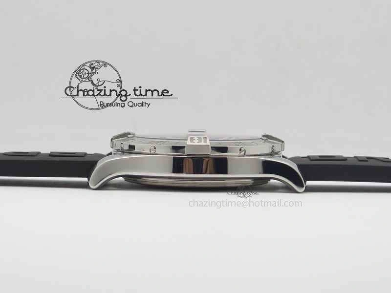 Avenger GMT SS GF 1:1 Best Edition Black Sticks Marker Dial On Rubber Strap A UrbanChic 5739