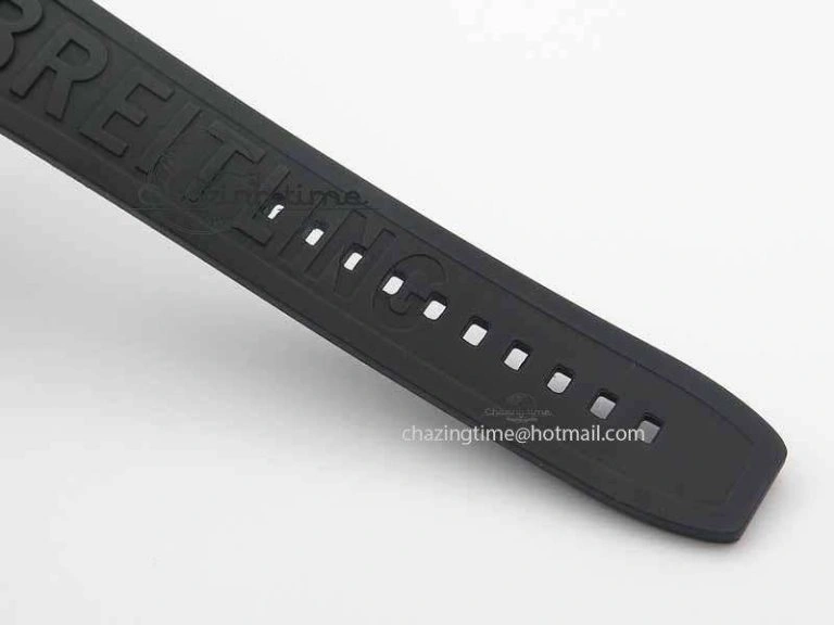 Avenger GMT SS GF 1:1 Best Edition Black Sticks Marker Dial On Rubber Strap A UrbanChic 5739