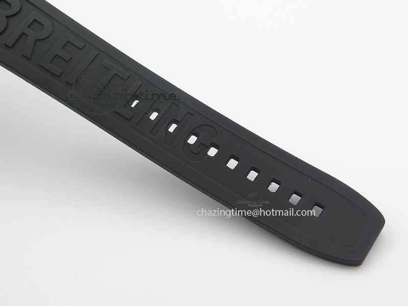 Avenger GMT SS GF 1:1 Best Edition Black Sticks Marker Dial On Rubber Strap A UrbanChic 5739