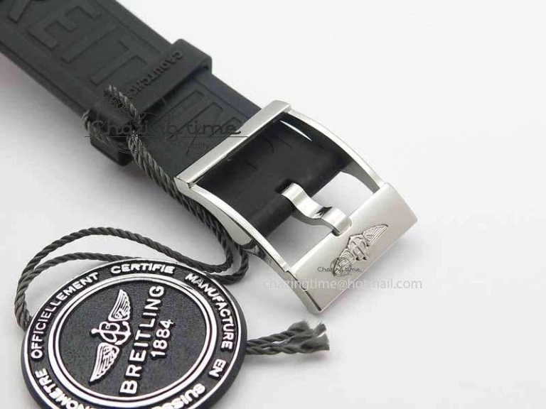 Avenger GMT SS GF 1:1 Best Edition Black Sticks Marker Dial On Rubber Strap A UrbanChic 5739