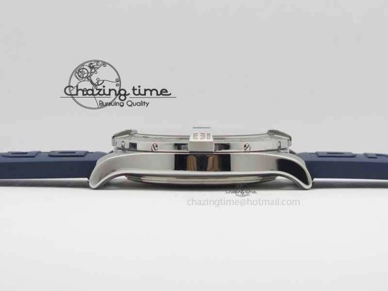 QuickDry Avenger GMT SS GF 1:1 Best Edition Blue Sticks Marker Dial On Rubber Strap A 5740