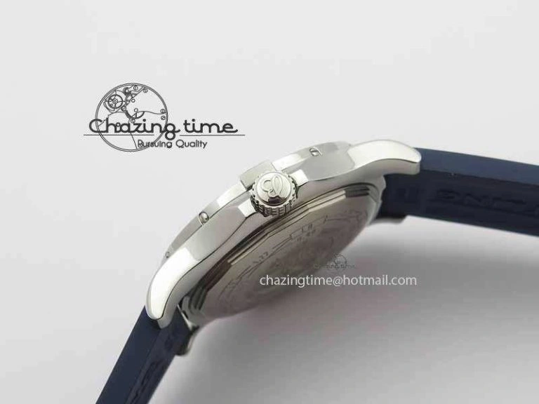 QuickDry Avenger GMT SS GF 1:1 Best Edition Blue Sticks Marker Dial On Rubber Strap A 5740