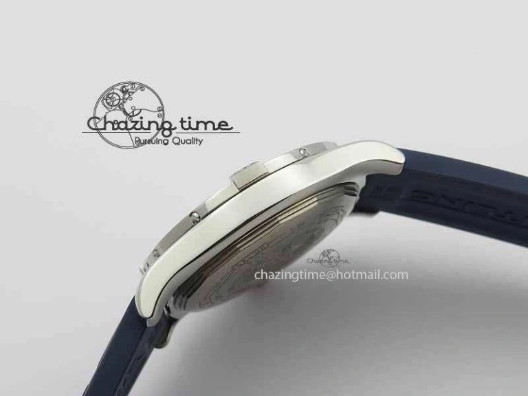 QuickDry Avenger GMT SS GF 1:1 Best Edition Blue Sticks Marker Dial On Rubber Strap A 5740